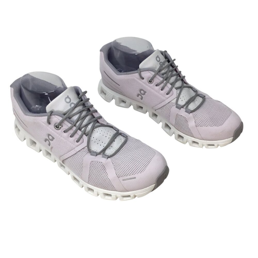 On Cloud 5 Sneakers Lily Frost Women's Size 9.5 Athletic Running Gym 59.98899